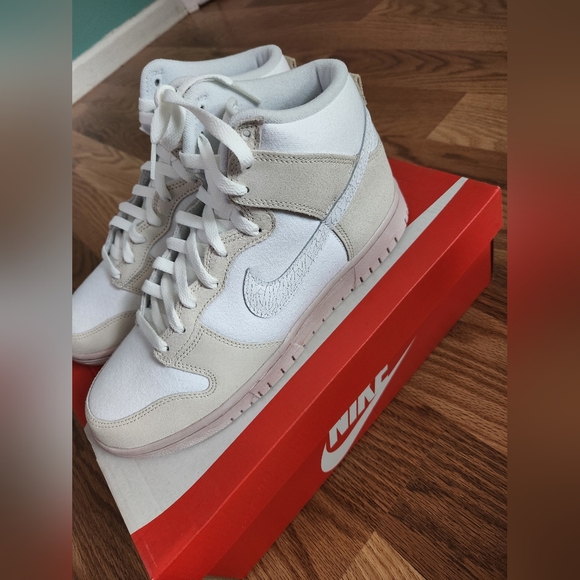 Nike Dunk High Retro Summit White - Phantom - Pink Oxford - Picture 15 of 16